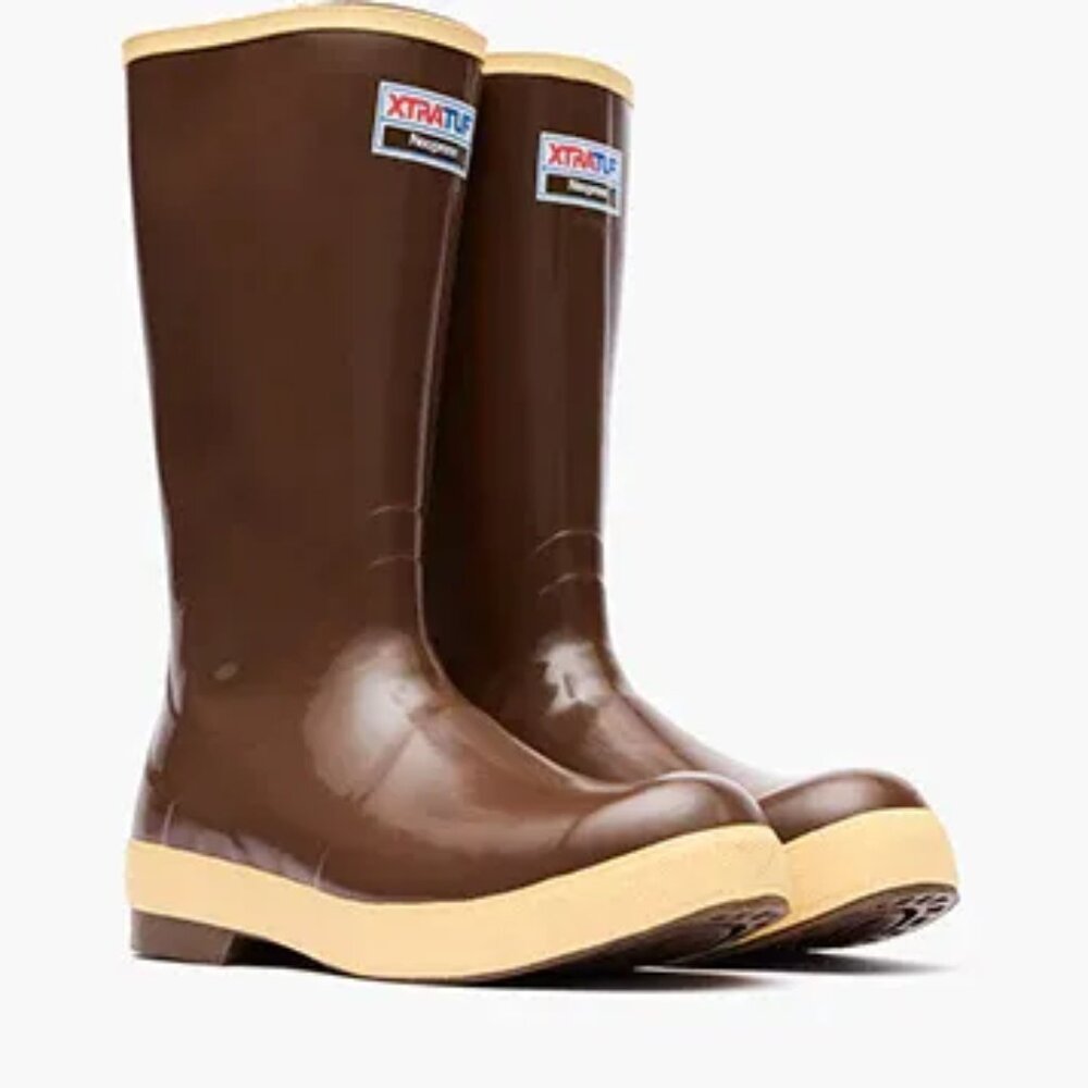 XTRATUF 15 inch Plain toe waterproof boots NEW in box size 13 M